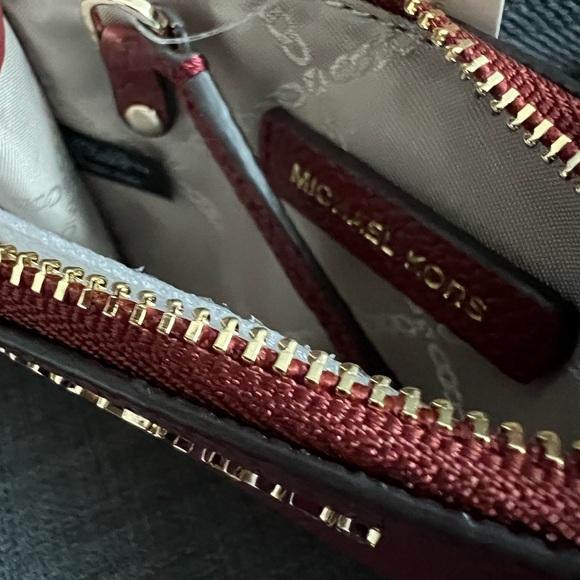 NWT MICHAEL KORS JET SET TRAVEL SMALL TOP ZIP COIN PURSE ID & CREDIT CARDHOLDER - Picture 6 of 7